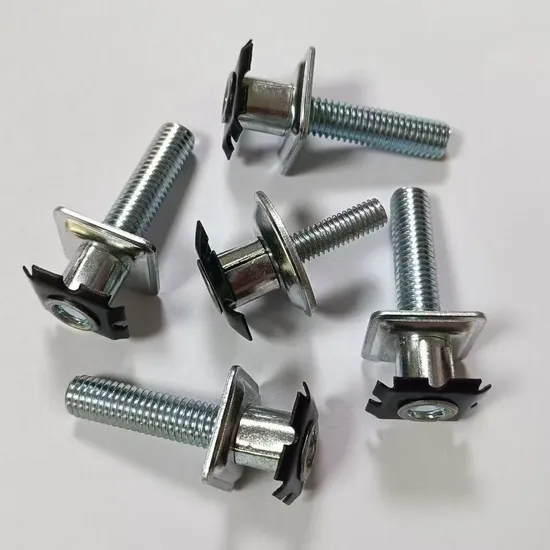 Furniture M8 M16 Connector Insert Star Torx Spring Nut